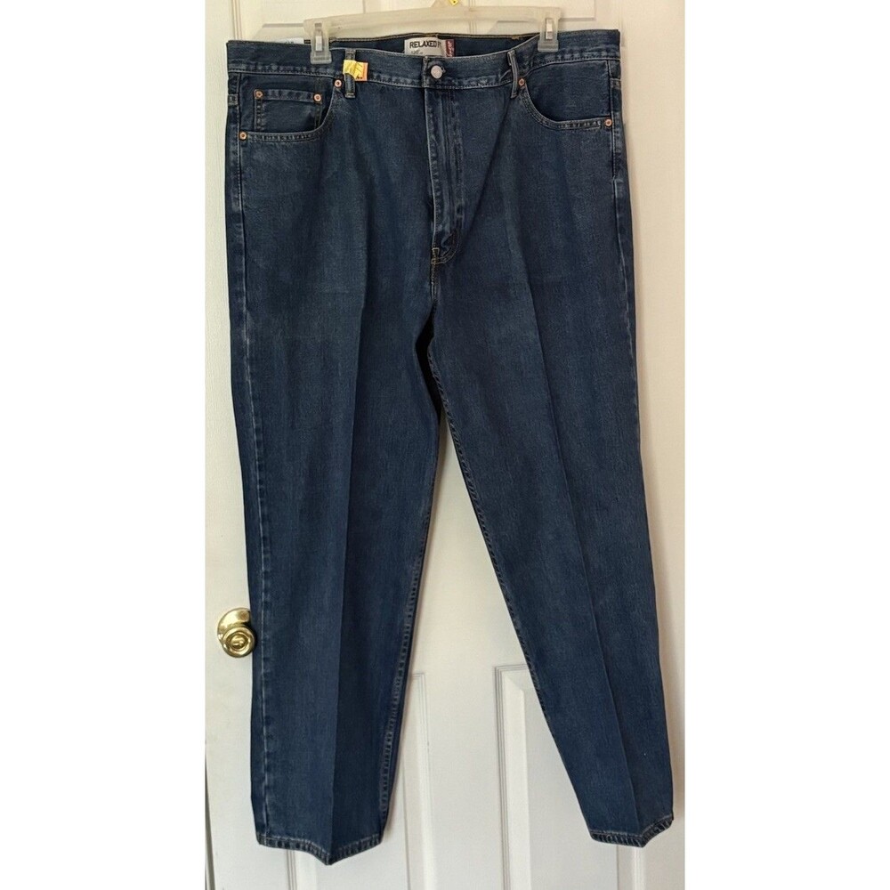 Levi Strauss Co 550 Jeans Men's W44 L30 Relaxed Fit Blue Denim Pants Creased